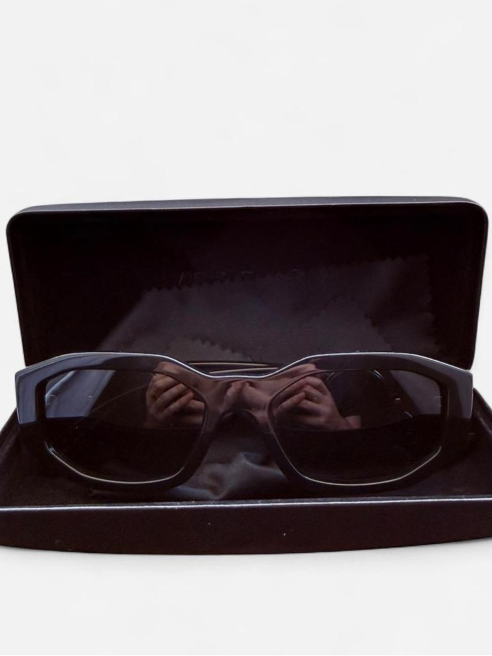 Never Worn Versace Unisex Black Biggie Sunglasses